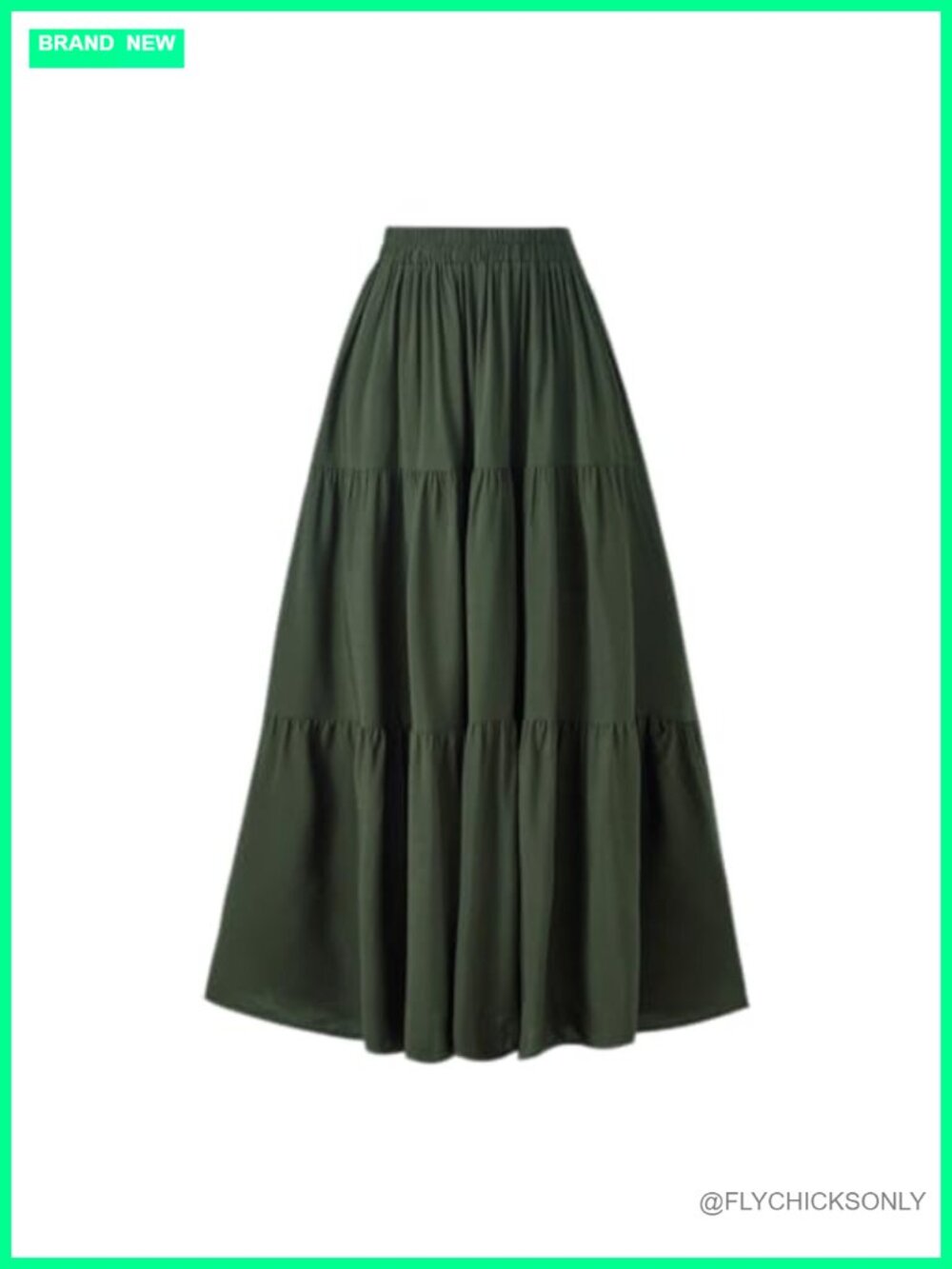 Viscose Tiered A-Line Maxi Renaissance Pirate Skirt with Pockets
